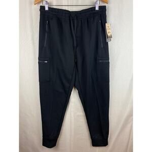 New Leg3nd Outdoor Black Cargo Joggers Pants Mens sz Large NWT Pull On